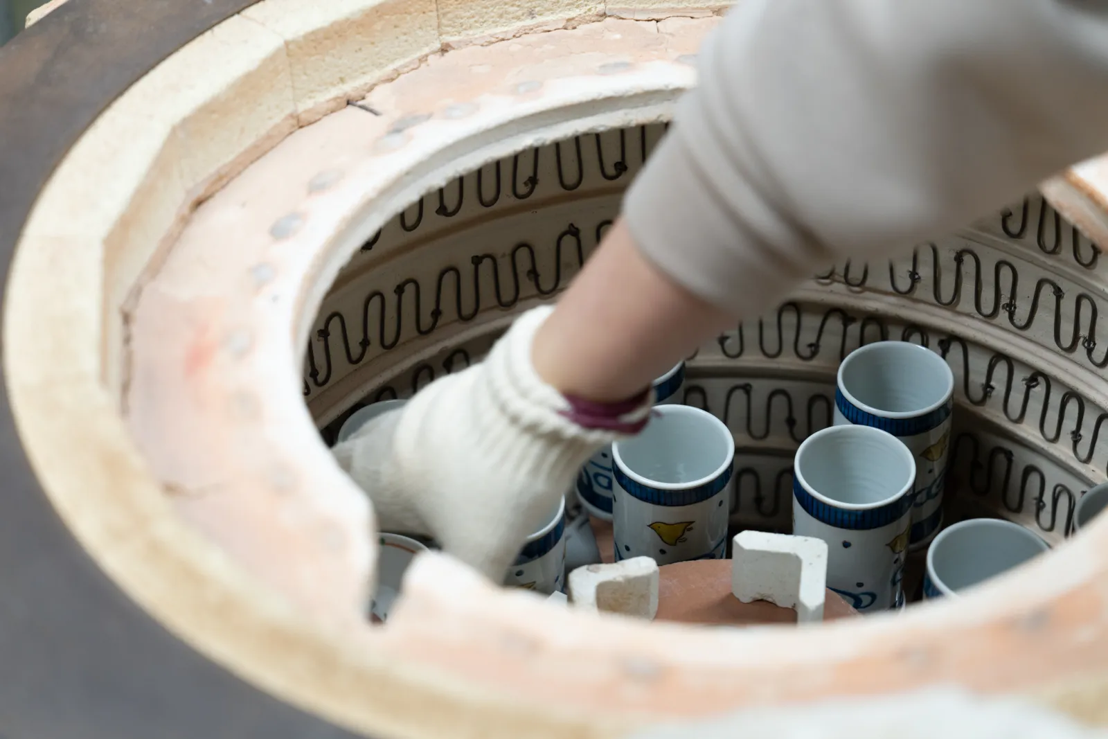 Loading the kiln
